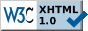 Valid Xhtml10 Blue